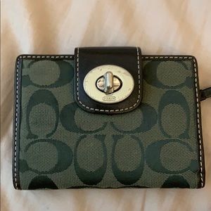 Coach Canvas & Leather Wallet